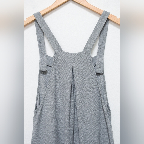 NWT Halara Adjustable Strap Wide Leg Overalls Gray Pockets Size M - Picture 6 of 9